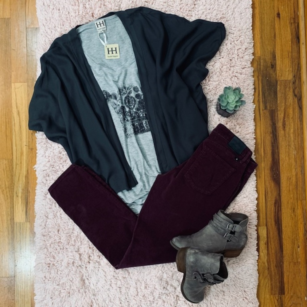 Lucky Brand Eggplant Lolita Skinny Corduroy Jeans